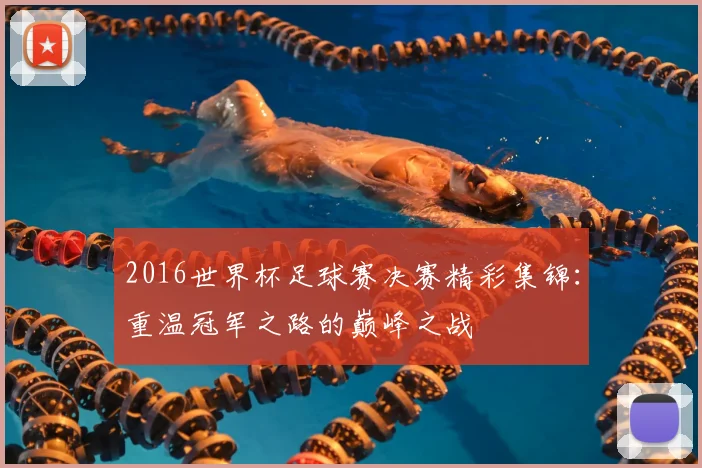 2016世界杯足球赛决赛精彩集锦：重温冠军之路的巅峰之战